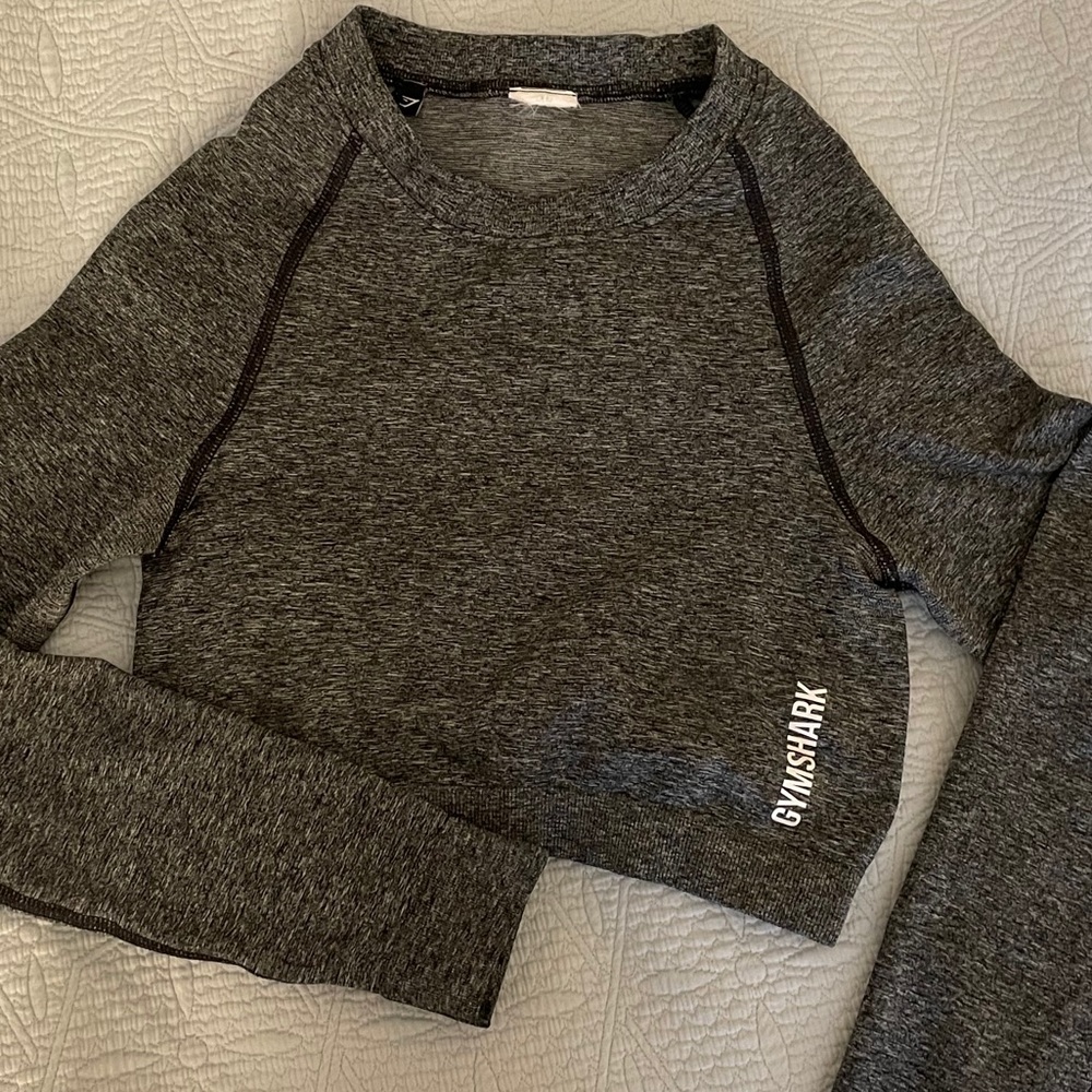 Gymshark Adapt Marl Seamless Long Sleeve Crop - Picture 3 of 3